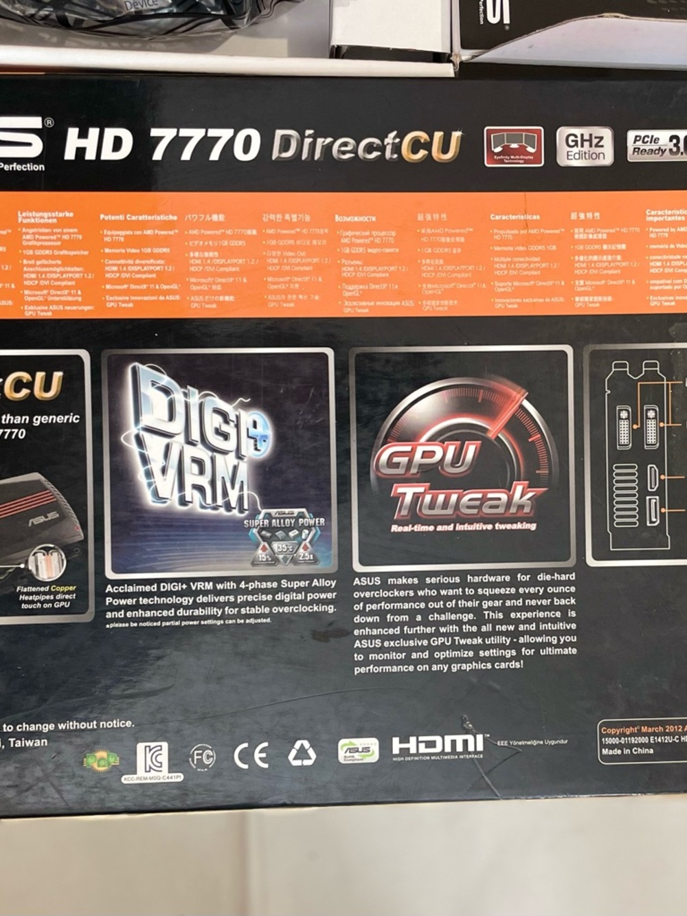 ASUS Radeon HD 7770 DirectCU graphics card. - Picture 3 of 7